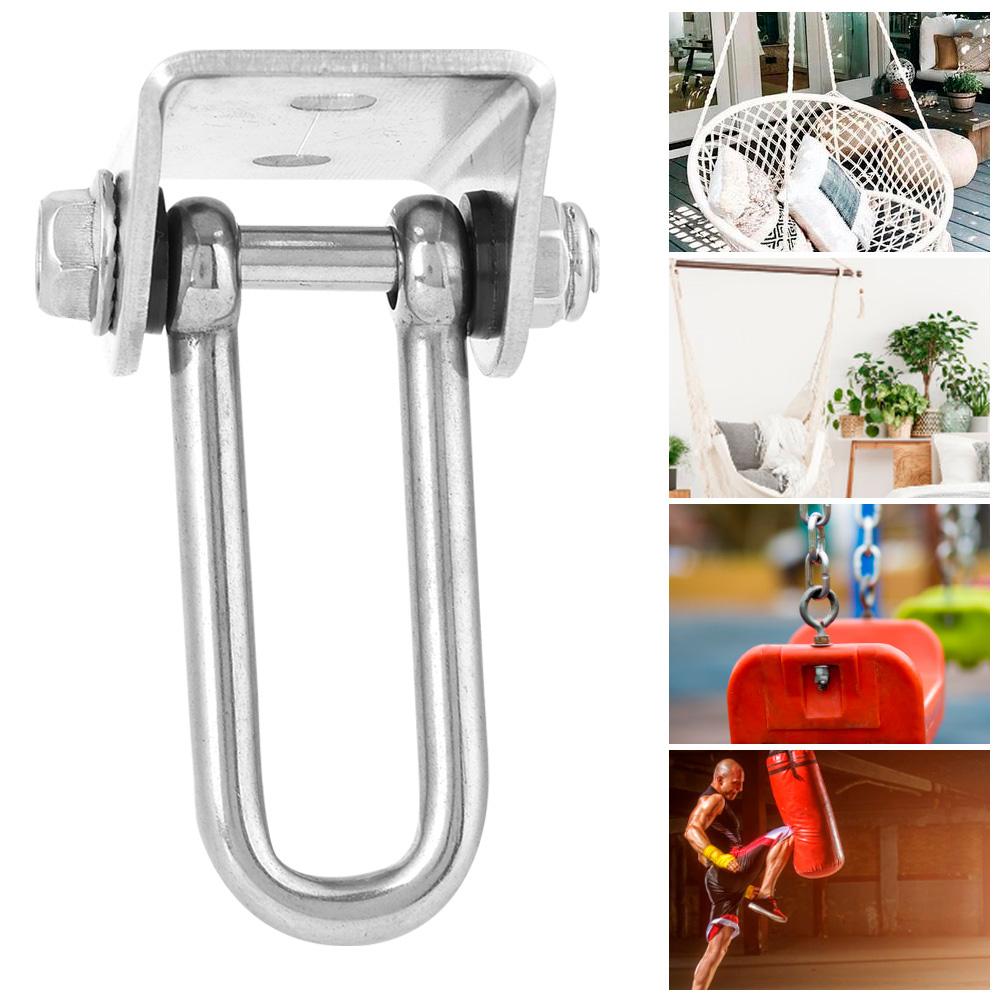 Stainless Steel U Type Suspension Swing Hanger Hook Fixed Plate Hammock Hanging Chair Accessory