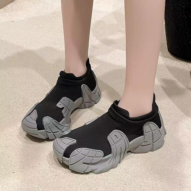 Vielseitige Sommer-Freizeit-Sneaker: Damen Schuhe mit weicher Sohle, zum Hineinschlüpfen, Modetrend