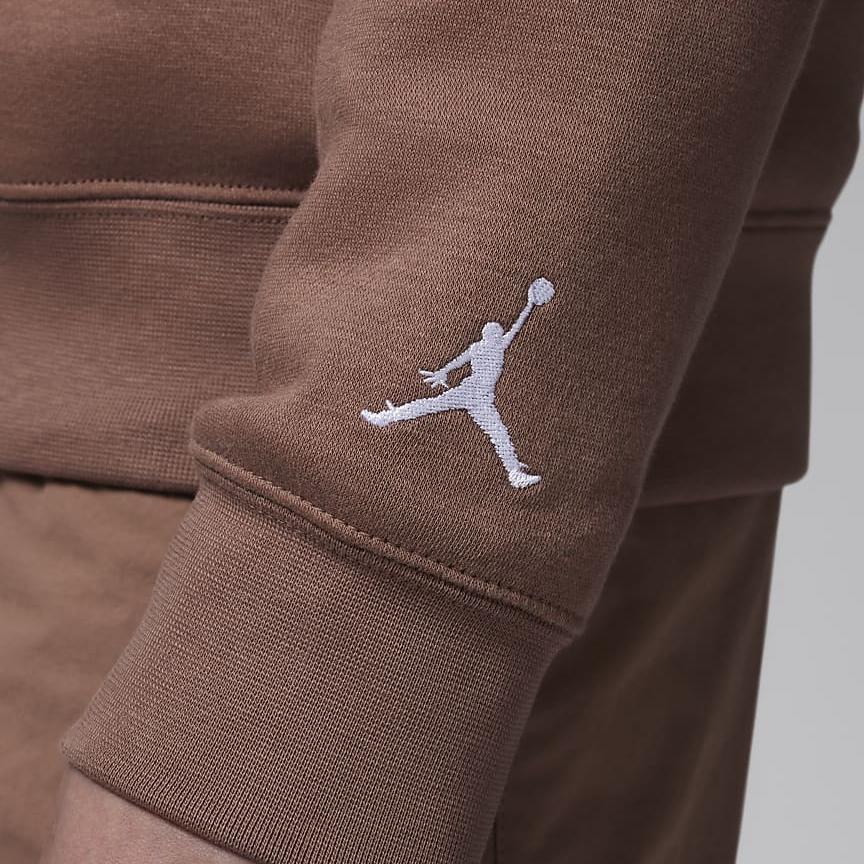 Jordan Brooklyn Essentials Fleece Crewneck Sweatshirt Kids Sweatshirt Dark-Brown HQ7091-258
