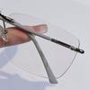 Lesebrille für Damen Blaulichtfilter 0 bis +4 0 Altersichtbrille Herren Modische Brille für Kurzsichtigkeit 0 bis -4 0