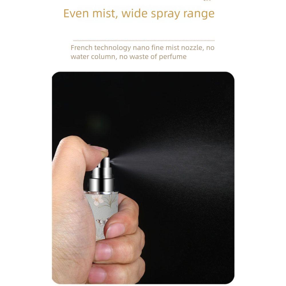 Mini-Parfümflasche aus Leder, nachfüllbarer Parfümzerstäuber für Reisen, Kosmetikspender
