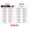 New Arrivals Water Transfer Girls Cosmetic Disposable Fake Temporary 4d Eye Brow Tattoo
