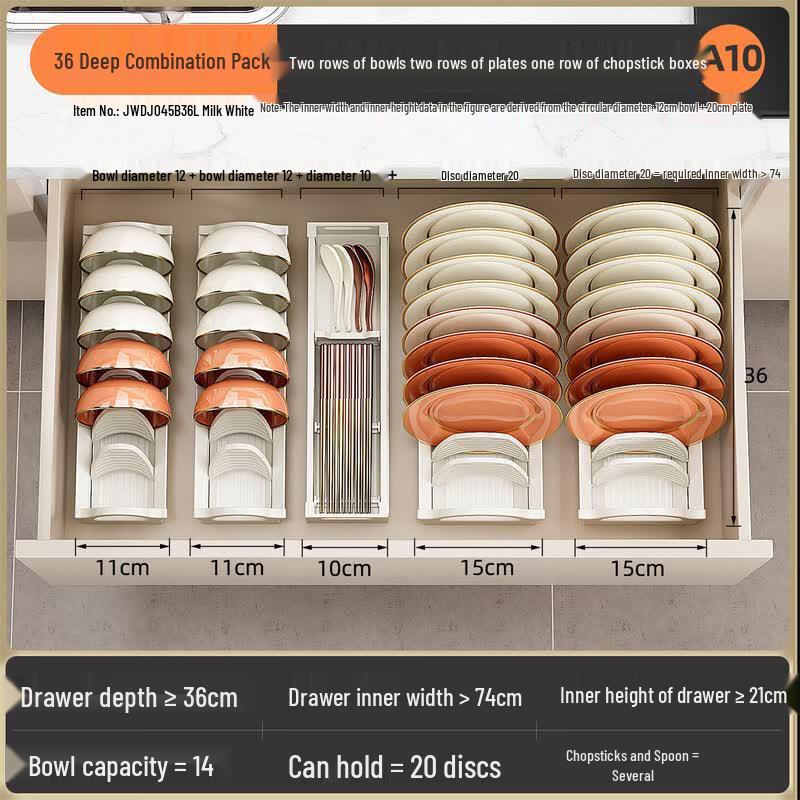 Qiwei Aluminum Alloy Dish Drying Rack & Cabinet Organizer