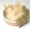 Tachibana Container Sushi Sushi Natural 30cm Wide X 30cm Deep X 4 Plastic Made In Japan Tub, Hand-Rolled Set, Wood, 8.8cm High, Approx. Cups, Band,