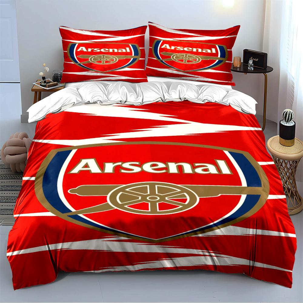 Arsenal Red Bedding Set Bedding set (1 duvet cover, 2 pillowcases, duvet not included)