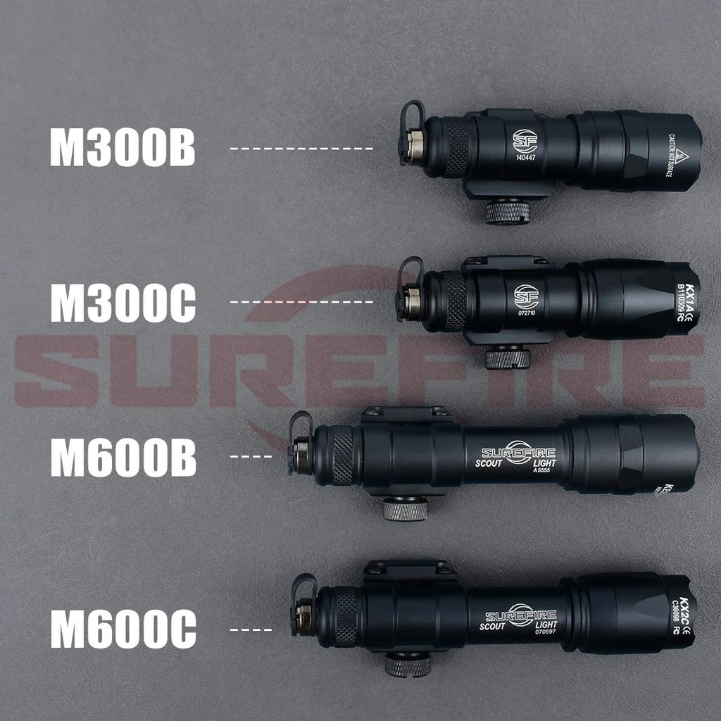 Surefire M300B M600B Flashlight M300 M600 Series Light 600Lumen Lamp Switch Surefire Torch M300C Aluminum Momentary Contstant
