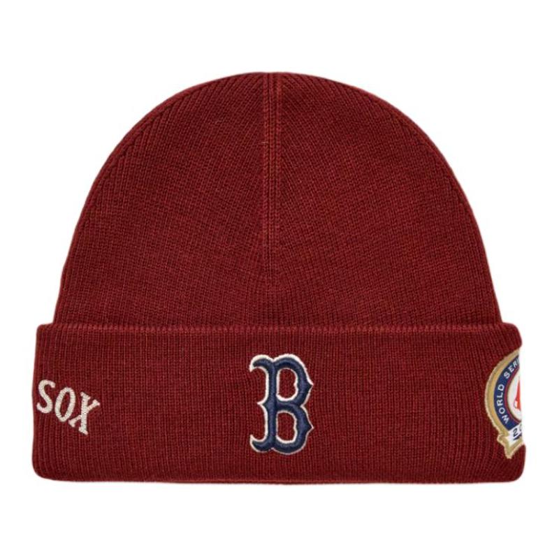 MLB Полиэстер Акрил Шерсть Нейлон Шапки Унисекс Бордовый Мода 3ABNV0556-43WID WINE / F
