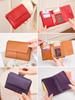RFIDshielded women's wallet stylish bifold folding largecapacity credit card holder coin purse double zipper women's hand wallet