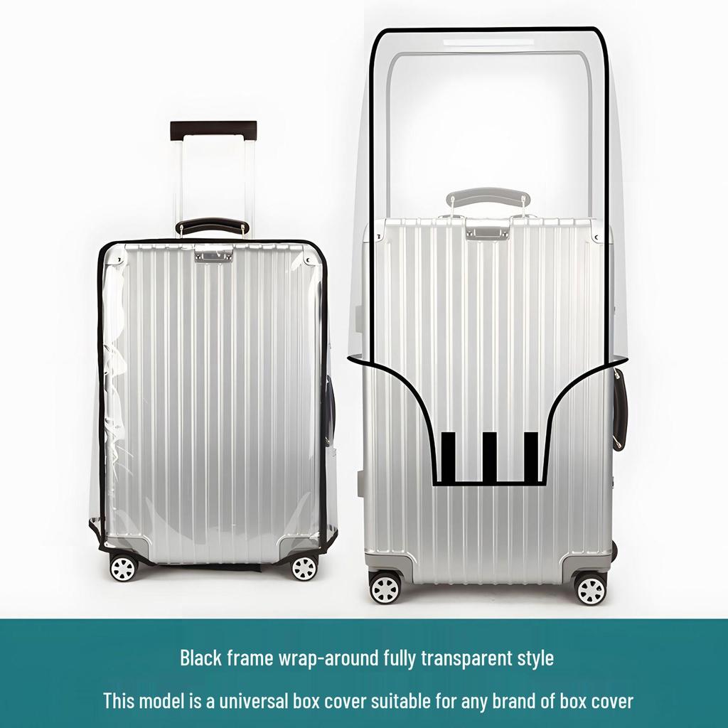 Transparenter PVC-Gepäckschutz - Klare Trolley-Koffer- und Staubschutzhülle