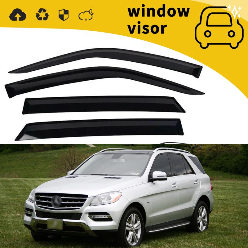 Door Visors & Rain Deflectors for 98-12 Mercedes-Benz ML320/ML350 - Window Eyebrows & Modifications