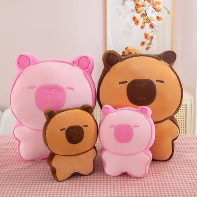 Cute Toast Capybara Throw Pillow Plush Toy Girl Heart Kapibara Sleeping Doll Doll
