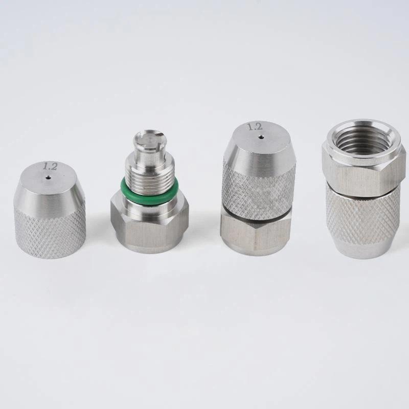 0.6 0.8 1.0 1.2 1.5 2.0Mm Hole Stainless Steel Nozzle Adjustable Steam Volume For Fog Cannon Machine 1/8' 1/4' 3/8' 1/2'