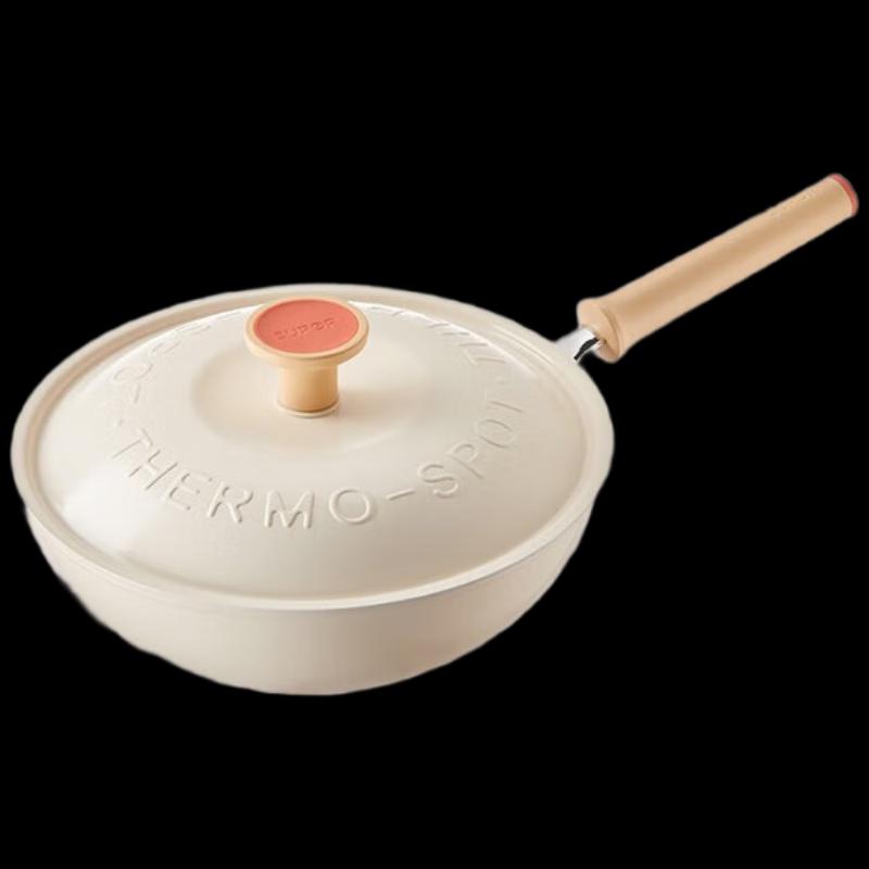 SUPOR 28cm Non-Stick Frying Pan with Lid