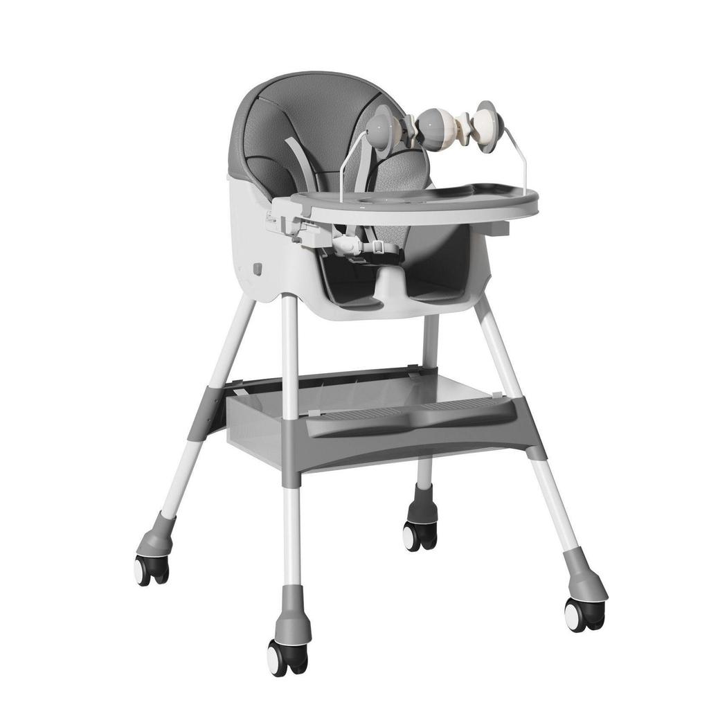 Foldable Multifunctional Baby High Chair - Portable Infant Dining & Activity Seat