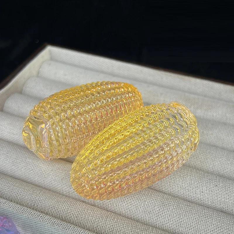 Kryształowy Realistyczny Sztuczny Kukurydza DIY Fałszywe Warzywo Symulacja Jedzenia Dekoracja Imprezowa Rekwizyt Fotograficzny Dekoracja Domu Restauracji