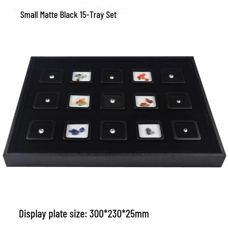Stainless Steel Transparent Gemstone Display Box for Loose Diamonds and Colored Stones