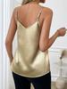 Adjustable Satin Sleeveless V-Neck Women's Camisole