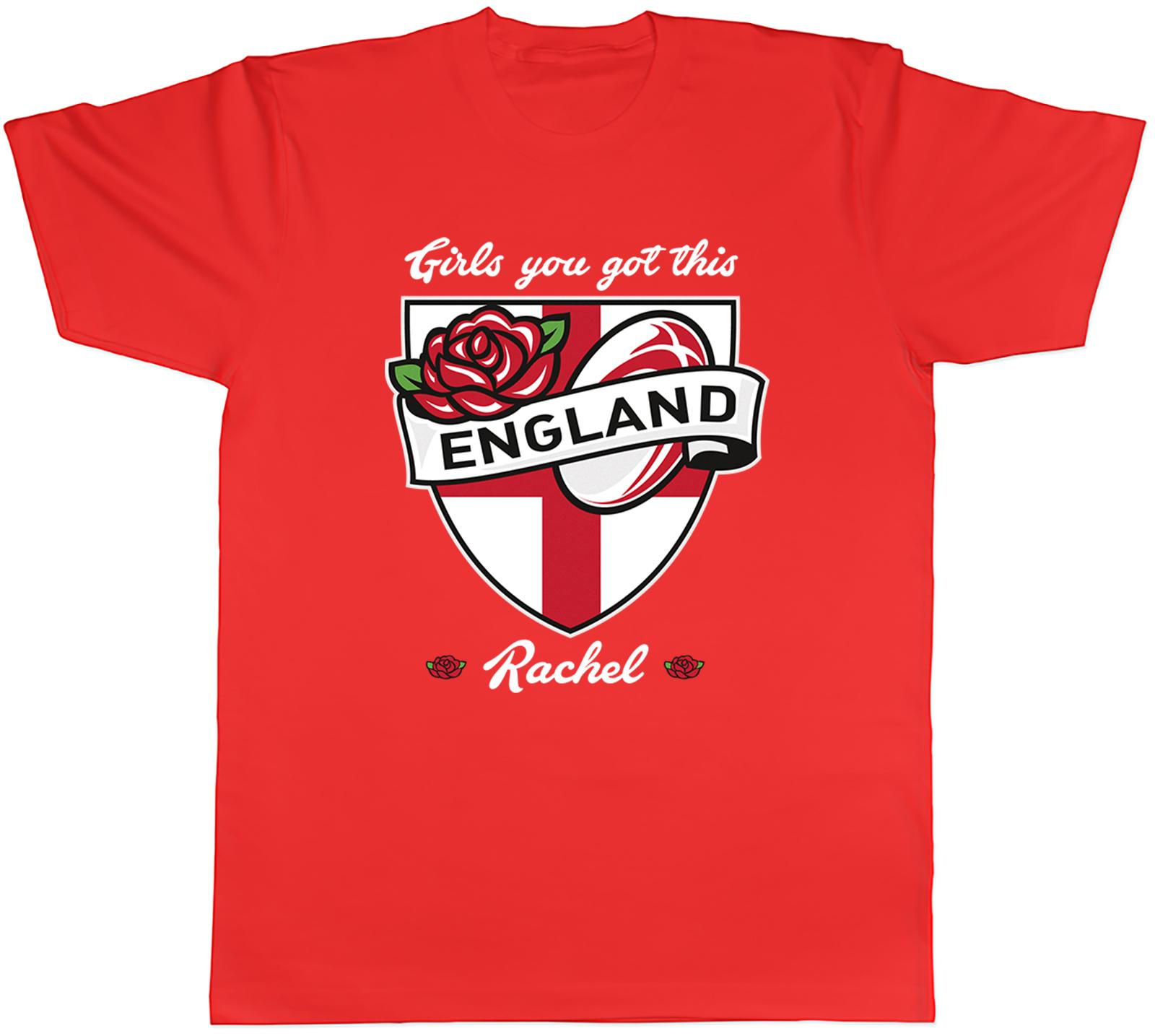 Personalised Girls You Got This England Rugby Unisexs TShirt Tee Gift Top S