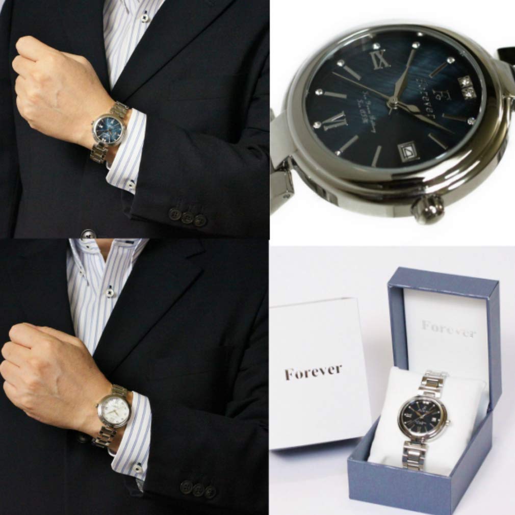 Herrenuhr, 10 ATM wasserdicht, 10-Jahres-Uhrwerk, [Japanisches Uhrwerk], [langlebig], Zifferblatt mit Muschel-Finish, einfaches Werkzeug zur Armbandverstellung im Lieferumfang enthalten, FOREVER