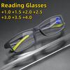 New Anti Blue Light Reading Glasses Men'S And Women'S Sports And Leisure Fashionable Box Anti Slip Glasses Diopter To +4.0