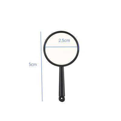 1 Stück Weihnachtsgeschenk 25mm Lernwerkzeug Leseglaslinse 5X Vergrößerung Schmucklupe Handlupe