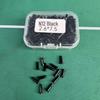 Black N12 Badminton Racket String Protection Tubes - Assorted Sizes, Anti-Collapse, Two-Piece Boxed Set