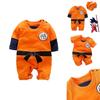 Adorable Newborn Baby Boys Dragon Ball Z Cosplay Romper Bodysuit For Halloween
