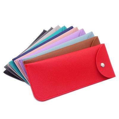 Eyewear Accessories Simple Sunglasses Bag Soft PU Leather Glasses Pocket Reading Case Bag Unisex