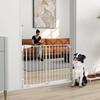 Stair Gate, Door Gate 74.5-111.5cm, Door Gate with Auto-close, One-hand Opening On Both Sides, White