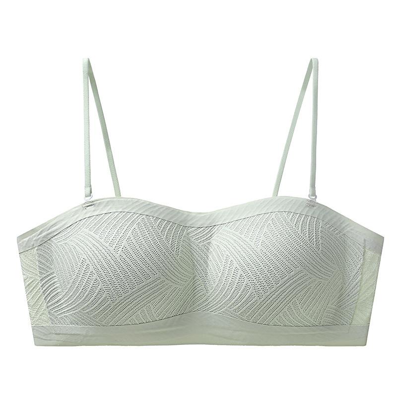 Ungebundener integrierter weicher Stütz-Fix-Cup Nude-Gefühl Nahtlose Raffung Zug Anti-Hänge-Oberteil-Stütz-BH-Abdeckung