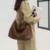 New Spring and Summer Trendy Black Bag for Women Large Capacity Crossbody Bag Soft and Simple Style Single-shoulder Tote Bag