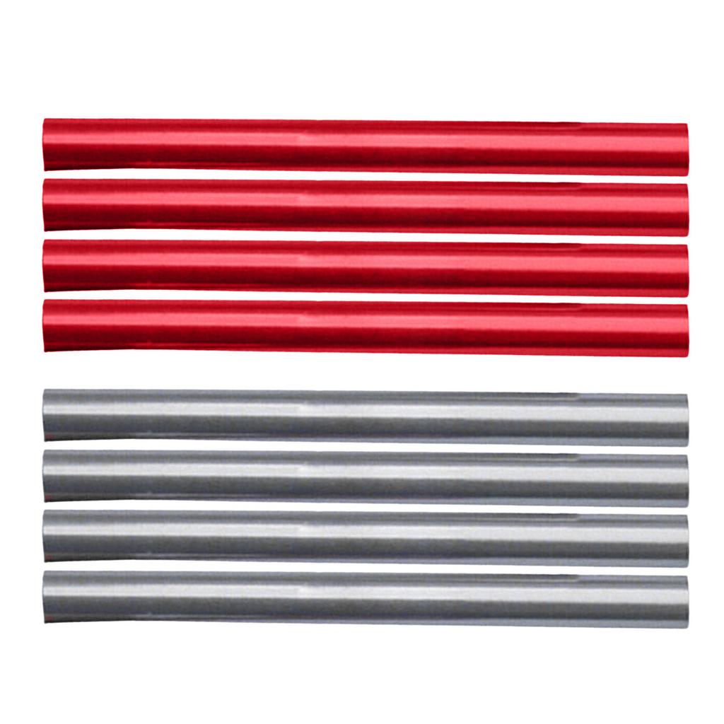 4Pcs Tent Tube Rod Replacement Aluminum Alloy Tent Poles Repair Tube Tent Connecting Pipe Camping Tent Accessory