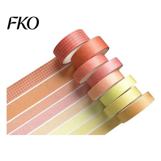 Transluzentes Washi Tape 8 Rollen Set, Dekorative Aufkleber, Ästhetische Unifarbene Tapes Karomuster für Scrapbooking Zubehör, Journaling Junk Journal,