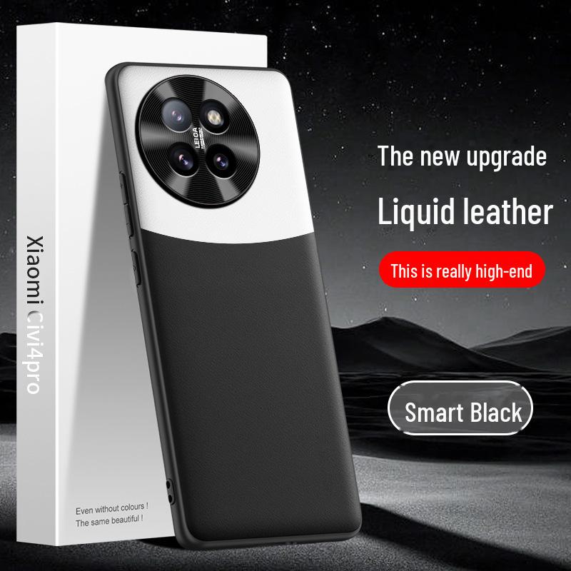 

Чехол для телефона Xiaomi Civi4 Pro: Жидкая кожаная оболочка, защита от падения, защита от обрастания, доставка по одному экземпляру Xiaomi Civi 4 Pro