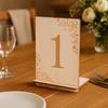 10 pièces Numéros 1-10 Panneaux de Table Rustiques avec Porte-Base Cartes de Placement Baby Shower