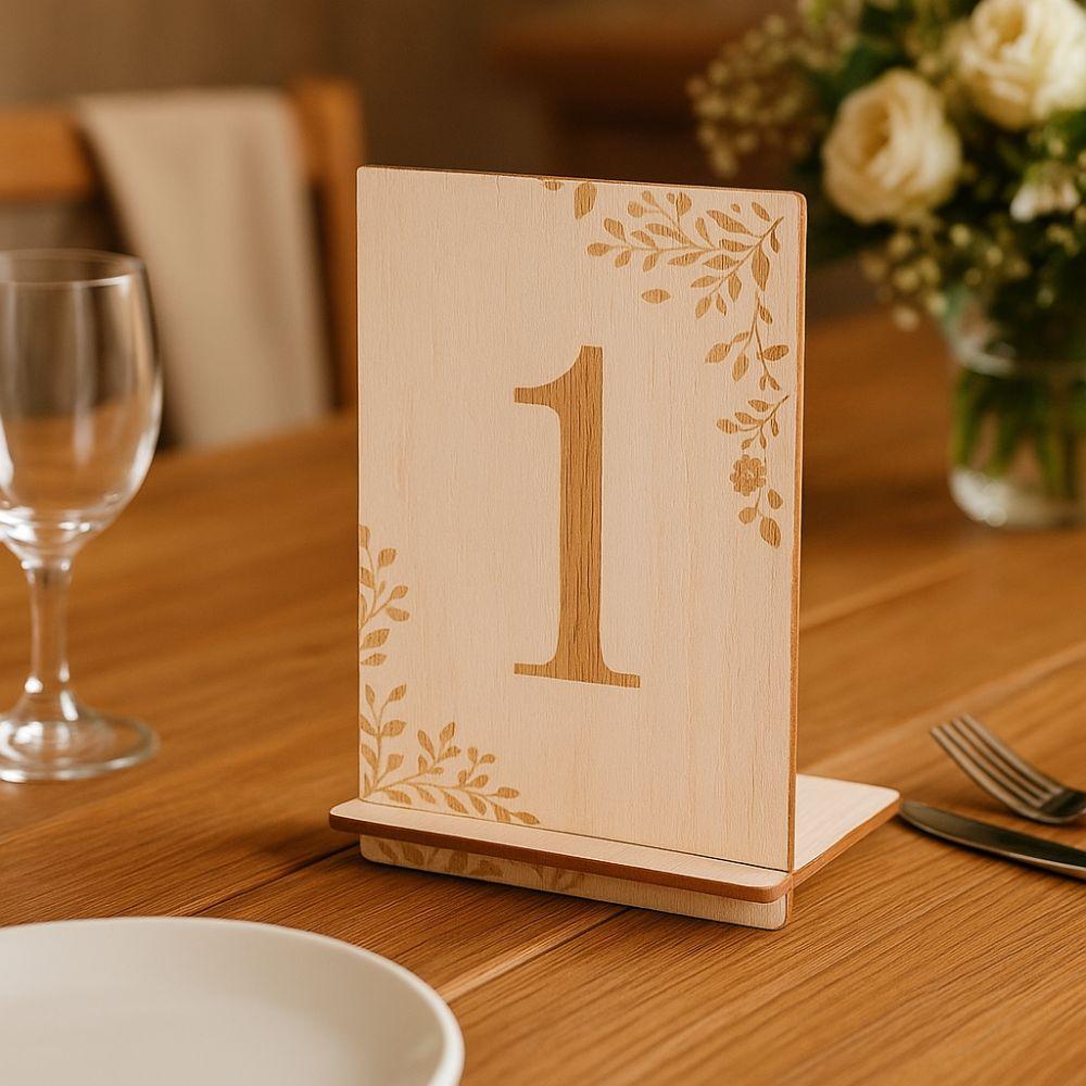 10pcs Reusable Rustic Table Signs with Base Holder Place Card Holders  Wedding Decorations