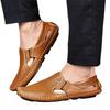 Men's Large Size Breathable Hollow Out Casual Slip On Shoes Lightweight Soft Sole Summer Footwear for Outdoor and Indoor Use