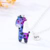 2Pieces/Set Heart Pendant Magnet Matching Necklace Colorful BFF Friend Girlfriend Relationship Gift Valentines Day