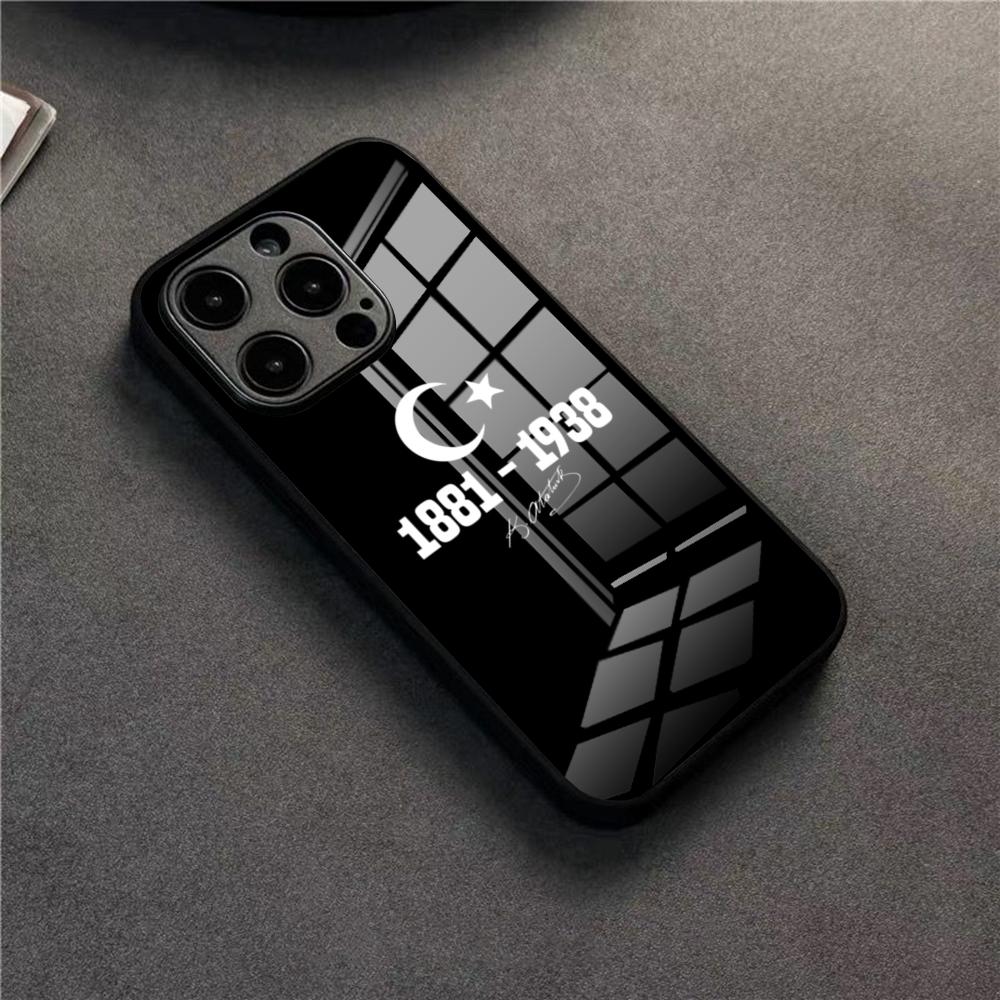 Turkey Passport Phone Case For 17 Pro Max IPhone 16 Pro 14 12 11 13 Mini X XR XS 15 Plus SE Glass Cover