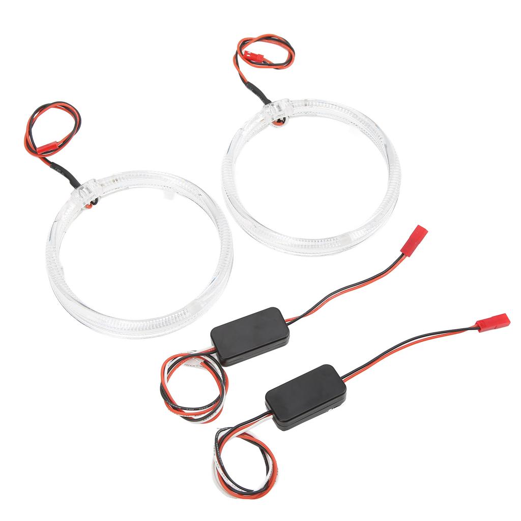 Car LED Angel Eyes Light Guide 95mm3.7in Purple Lighting 9?36V for Headlights DRL Turn Signals