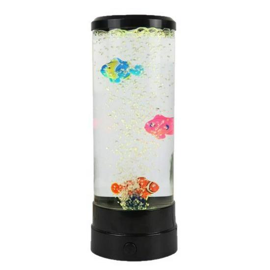 Color-Changing LED Bubble Cylinder Night Light - Home Decor Fish Tank