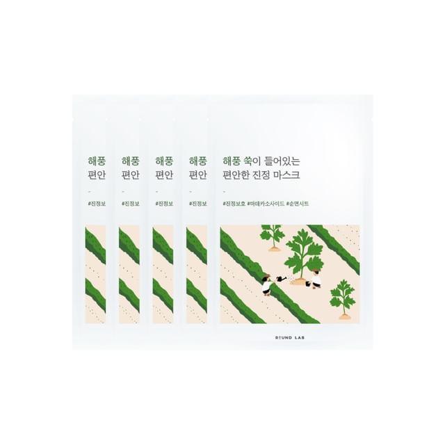 ROUND LAB - Mugwort Calming Mask Bundle Set 25ml x 5 sheets