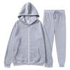 Men's Cross-border Autumn Winter Comfort Zip-Up Velvet Hoodie & Jacket Set
