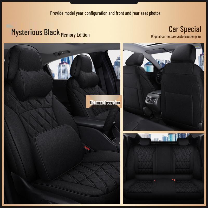 Toyota Corolla All-Season Linen Seat Covers, 5-Seat Full-Surround Design
