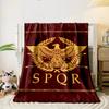 Roman Eagle SPQR Blanket bedroom Blanket for Livingroom Couch lunch break Soft Cozy throw for Friend's festival Gift