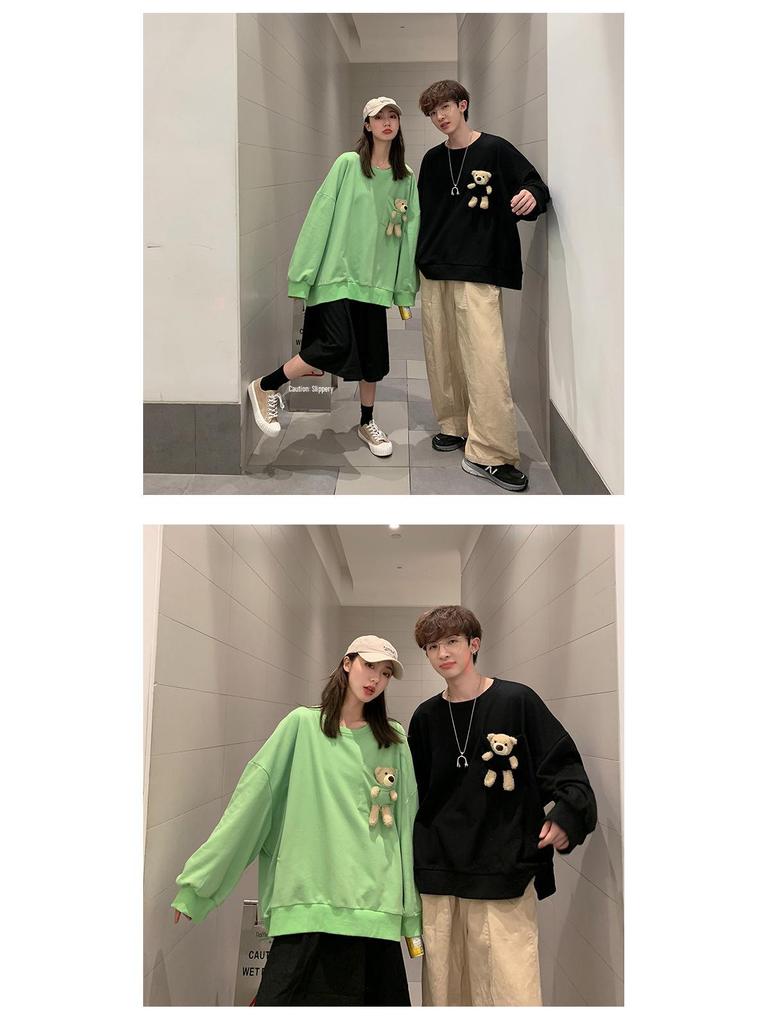Men's Autumn Trend Little Bear Jacket: Niche Design, 2022 Pullover Style, Ideal for Couples and Students