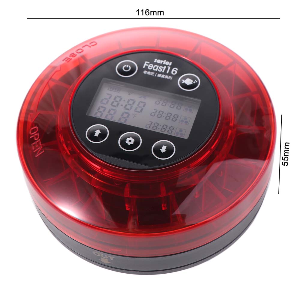 with Timer Fish Auto Feeder Rechargeable LCD Display Aquarium Automatic Food Dispenser with USB Cable Smart Fish Tank Supplies