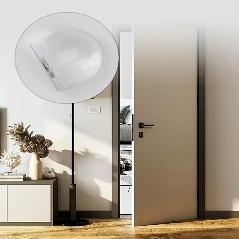 1pc Creative Door Stop Without Drilling, Transparent Silicone Bumper with Magnetic Base, Door Wall Protector for Home and Office Use