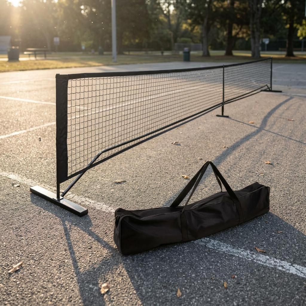 Portable Pickleball Net Practice Mesh Freestanding Outdoor for Backyard