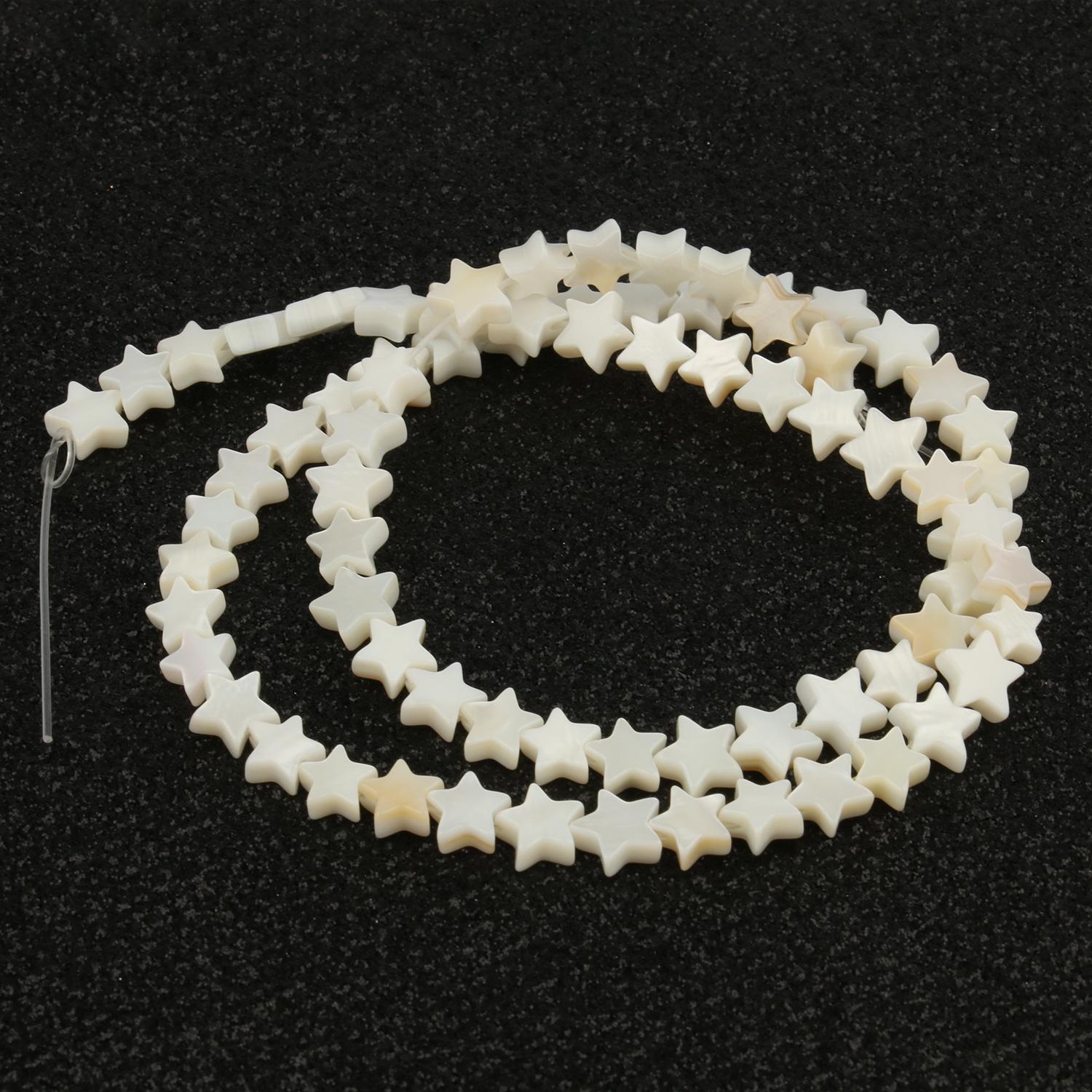 

Натуральные пресноводные белые бусины из ракушек Бабочка Цветы Сердце Звезда Плоские круглые бусины из ракушек для изготовления ювелирных изделий DIY Браслеты из бисера для женщин Star shell 6x3mm